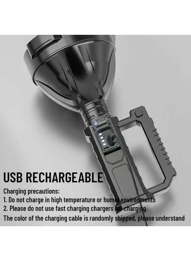 USB Rechargeable LED Flashlight With Tripod 4 Modes Portable Searchlight For Camping Hunting - Image 5